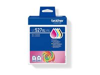 Brother LC527XL Value Pack - 4-pack - Lång livslängd - svart, gul, cyan, magenta - original - hängande låda - bläckpatron - för Brother MFC-J4350DW, MFC-J4550DW LC527XLVAL