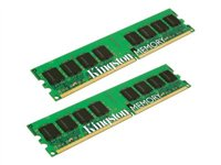 Kingston - DDR2 - sats - 4 GB: 2 x 2 GB - DIMM 240-pin - 667 MHz / PC2-5300 - registrerad - ECC KTH-XW9400K2/4G