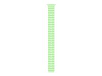 Apple - Förlängning av klockarmband för smart klocka - 49 mm, naturlig titanfinish - 130 - 250 mm - neongrön - för Watch Hermès Series 9, SE 3, Series 10, Series 11, Series 8, Series 9, Ultra 2, Ultra 3 MGCG4ZM/A