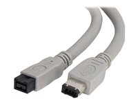 C2G - IEEE 1394-kabel - FireWire 800 (hane) till 6 pin FireWire (hane) - 3 m - formpressad 81615