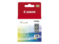 Canon CL-38 - 9 ml - färg (cyan, magenta, gul) - original - bläckpatron - för PIXMA iP1800, iP1900, iP2500, iP2600, MP140, MP190, MP210, MP220, MP470, MX300, MX310 2146B001