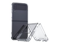 Insmat - Baksidesskydd för mobiltelefon - polykarbonat - klar - för Samsung Galaxy Z Flip4 5G 650-1101