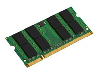Kingston - DDR2 - modul - 2 GB - SO DIMM 200-pin - 667 MHz / PC2-5300 - ej buffrad - icke ECC - för Toshiba Satellite A200, A300, L300, L300/C02, L300/F00, P200, P200/804, T115, U300, X200 KTT667D2/2G