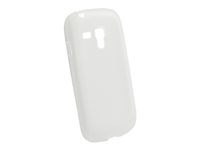 Insmat - Skydd för mobiltelefon - silikon - klar transparent - för Samsung Galaxy S III Mini 650-5405
