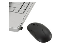 Targus Wireless Optical Laptop - Mus - höger- och vänsterhänta - optisk - trådlös - 2.4 GHz - trådlös USB-mottagare - svart AMW56EU