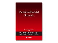 Canon Premium Fine Art Smooth FA-SM2 - Slät - 16,5 mil - A3 Plus (330.2 x 482.6 mm) - 310 g/m² - 82 pounds - 25 ark fotopapper 1711C014