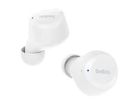 Belkin SoundForm Bolt - True wireless-hörlurar med mikrofon - inuti örat - Bluetooth - vit AUC009BTWH