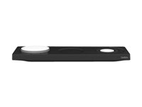 Belkin BoostCharge Pro 3-in-1 - Trådlös laddningsplatta - Fast Charge - svart - för Apple AirPods; AirPods Pro; iPhone 12, 13; Watch WIZ016VFBK