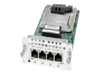 Cisco Fourth-Generation Multi-flex Trunk Voice/Clear-channel Data T1/E1 Module - Expansionsmodul - T1/E1 x 4 - T-1/E-1 - för Cisco 4451-X NIM-4MFT-T1/E1=