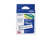 Brother TZe-131 - Standardlim - svart på klar - Rulle (1,2 cm x 8 m) 1 kassett(er) bandlaminat - för Brother PT-D210, D600, H110; P-Touch PT-1005, D200, D450, E550, H105, H110, P300, P900 TZE131