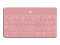 Logitech Keys-To-Go - Tangentbord - Bluetooth - QWERTY - hela norden - rosaskimrande - för Apple iPad/iPhone/TV 920-010051