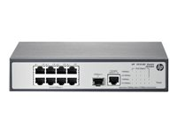 HPE 1910-8G Switch - Switch - L3 - Administrerad - 8 x 10/100/1000 + 1 x Gigabit SFP - rackmonterbar JG348A#ABB