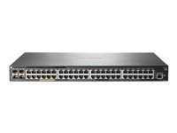 HPE Aruba 2930F 48G PoE+ 4SFP+ TAA - Switch - L3 - Administrerad - 48 x 10/100/1000 (PoE+) + 4 x 1 gigabit/10 gigabit SFP+ (upplänk) - rackmonterbar - PoE+ (370 W) - TAA-kompatibel JL264A#ABB