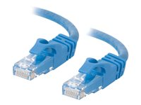 C2G Cat6 Booted Unshielded (UTP) Network Patch Cable - Patch-kabel - RJ-45 (hane) till RJ-45 (hane) - 1 m - UTP - CAT 6 - formpressad, hakfri, tvinnad - blå 83386