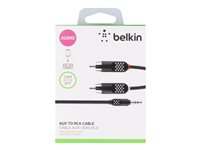 Belkin AUX to RCA Cable - Ljudkabel - RCA x 2 hane till mini-phone stereo 3.5 mm hane - 1.8 m AV10149BT06