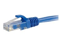 C2G Cat5e Booted Unshielded (UTP) Network Patch Cable - Patch-kabel - RJ-45 (hane) till RJ-45 (hane) - 30 cm - UTP - CAT 5e - formpressad, hakfri, tvinnad - blå 83159