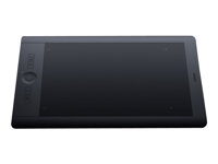 Wacom Intuos Pro Large - Digitaliserare - höger- och vänsterhänta - 32.5 x 20.3 cm - elektromagnetisk - 8 knappar - trådlös, kabelansluten - USB - svart PTH-851-ENES