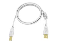 Vision Techconnect 2 - USB-kabel - USB typ B (hane) till USB (hane) - USB 2.0 - 5 m - vit TC2 5MUSB