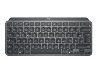 Logitech MX Keys Mini for Business - Tangentbord - bakgrundsbelyst - trådlös - Bluetooth LE - QWERTY - hela norden - grafit 920-010604