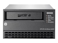 HPE StoreEver LTO-6 Ultrium 6650 - Bandenhet - LTO Ultrium (2.5 TB / 6.25 TB) - Ultrium 6 - SAS-2 - intern - 5.25" - kryptering - för ProLiant DL320e Gen8, DL360p Gen8, DL385p Gen8, ML350e Gen8, ML350p Gen8, SL270s Gen8 EH963A