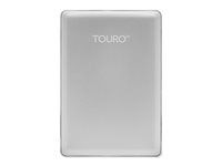 HGST Touro S HTOSEC5001BDB - Hårddisk - 500 GB - extern (portabel) - USB 3.0 - 7200 rpm - silver - med 3 GB avgiftsfri molnlagring 0S03734