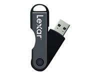 Lexar JumpDrive TwistTurn - USB flash-enhet - 16 GB - USB - silver LJDTT16GABEU