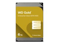 WD Gold WD6004FRYZ - Hårddisk - Enterprise - 6 TB - inbyggd - 3.5" - SATA 6Gb/s - 7200 rpm - buffert: 256 MB WD6004FRYZ