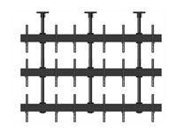 Multibrackets M Pro MBC3X3U - Monteringssats (takmontering) - för 9 LCD-displayer - aluminium, stål - svart - skärmstorlek: 40"-65" - takmonterbar 7350073733576