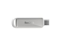 SanDisk Phone Drive - USB flash-enhet - 64 GB - USB-C 3.2 Gen 1 - arktisk vit SDIXS0N-064G-GN6NE