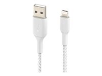 Belkin BOOST CHARGE - Lightning-kabel - Lightning hane till USB hane - 15 cm - vit CAA002BT0MWH