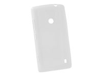 Insmat - Baksidesskydd för mobiltelefon - termoplastisk polyuretan (TPU) - transparent, klar - för Nokia Lumia 520 650-5360
