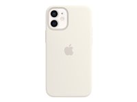 Apple - Baksidesskydd för mobiltelefon - med MagSafe - silikon - vit - för iPhone 12 mini MHKV3ZM/A