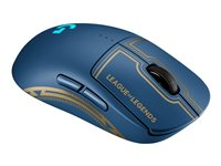 Logitech G PRO League of Legends Edition - Gaming - mus - höger- och vänsterhänta - optisk - 8 knappar - trådlös, kabelansluten - USB, 2.4 GHz - USB Logitech LIGHTSPEED-mottagare - för P/N: 920-010536, 943-000545, 981-001106 910-006452