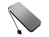 Lenovo Go USB-C Laptop - Power bank - 1 x batteri - litiumpolymer - 20000 mAh - 74 Wh - åsksvart 40ALLG2WWW