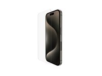 Belkin UltraGlass 2 - Skärmskydd för mobiltelefon - glas - för Apple iPhone 15 Pro SFA097EC