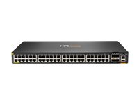 HPE Aruba Networking CX 6200F 48G Class 4 PoE 4SFP 740W Switch - Switch - max. staplingsavstånd 10 kms - L3 - Administrerad - 48 x 10/100/1000 (PoE+) + 4 x 100/1000 SFP - framsidan och sida till baksidan - rackmonterbar - PoE+ (740 W) S0M85A#ABB