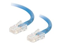 C2G Cat5e Non-Booted Unshielded (UTP) Network Patch Cable - Patch-kabel - RJ-45 (hane) till RJ-45 (hane) - 1.5 m - UTP - CAT 5e - tvinnad, enhetsstart - blå 83022