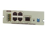 Eaton ConnectUPS-X - Adapter för administration på distans - X-Slot - 100Mb LAN - 100Base-TX - för Eaton 5115, 9125, 9140, 9155, 9355, 9390, 9395 116750221-001