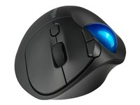 Kensington Pro Fit Ergo TB450 EQ - Styrkula - ergonomisk - optisk - 7 knappar - trådlös - 2.4 GHz, Bluetooth - trådlös USB-mottagare K72194WW
