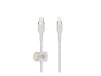Belkin BoostCharge - Lightning-kabel - 24 pin USB-C hane till Lightning hane - 3 m - vit CAA011BT3MWH