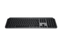 Logitech Master Series MX Keys S for Mac - Tangentbord - full size - bakgrundsbelyst - trådlös - Bluetooth LE - QWERTY - nordiskt (danska/finska/norska/svenska) - rymdgrå 920-011633